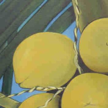 Painting titled "Cocos" by Arlene Magloire, Original Artwork