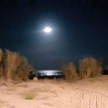 Photography titled "Moonlight on the wi…" by Armajay, Original Artwork, Digital Photography