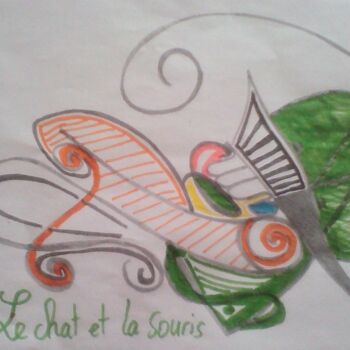 Rysunek zatytułowany „Le chat et la souri…” autorstwa Armajeur76, Oryginalna praca