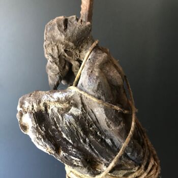 Skulptur mit dem Titel "prigioniero" von Armando D'Andrea, Original-Kunstwerk, Terra cotta