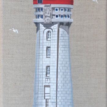 Pintura titulada "Phare du Grand Jard…" por Armelle Cailly, Obra de arte original, Acrílico Montado en Bastidor de camilla d…