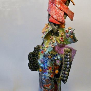 Sculptuur getiteld "reverie lunaire" door Armelle Colombier, Origineel Kunstwerk, Keramiek