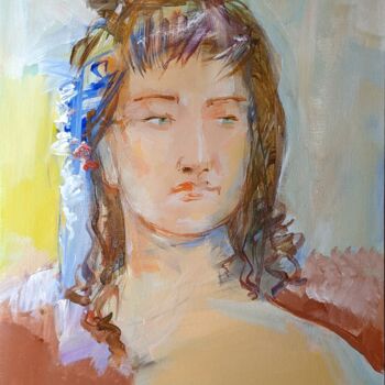 Painting titled "Margaret" by Armen Ghazayran (Nem), Original Artwork, Acrylic