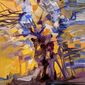 Painting titled "Fall / trees" by Armen Ghazayran (Nem), Original Artwork, Acrylic