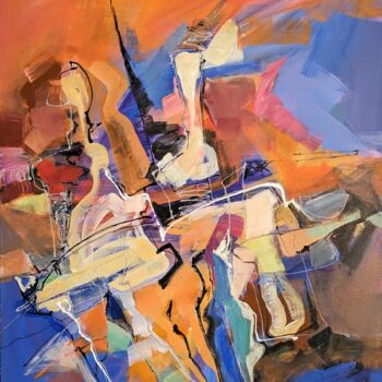 Painting titled "composition G6a" by Armen Ghazayran (Nem), Original Artwork, Acrylic