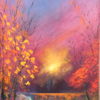 绘画 标题为“Red Autumn” 由Armen Sevanyan, 原创艺术品, 油