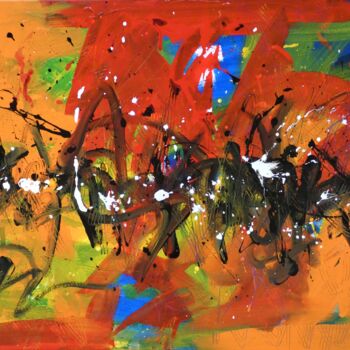 Pintura titulada "Symphonie 44" por Arnaud Broutin, Obra de arte original, Acrílico