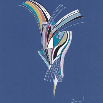 Disegno intitolato "Equilibre 2" da Arnaud Dromigny, Opera d'arte originale, Acrilico