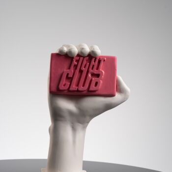 Sculptuur getiteld "Rules of Fight Club…" door Dervis Yusuf Akdemir, Origineel Kunstwerk, Gips
