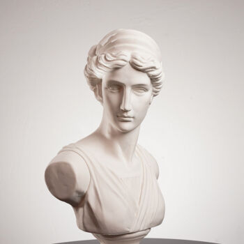 Sculptuur getiteld "The Goddess Of The…" door Dervis Yusuf Akdemir, Origineel Kunstwerk, Gips