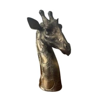 Sculpture titled "Giraffe Design Scul…" by Dervis Yusuf Akdemir, Original Artwork, Resin