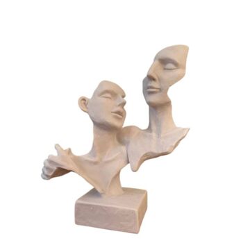 Sculpture titled "Couple Design Sculp…" by Dervis Yusuf Akdemir, Original Artwork, Resin