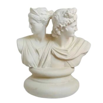 Sculpture titled "Apollo & Artemis Tw…" by Dervis Yusuf Akdemir, Original Artwork, Resin