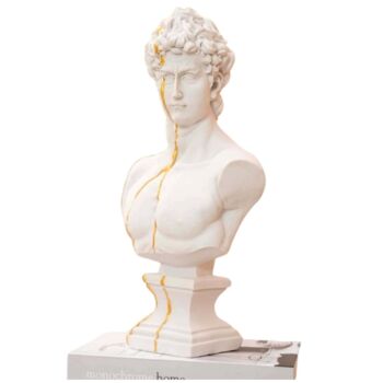 Sculpture titled "David’s Beauty" by Dervis Yusuf Akdemir, Original Artwork, Resin