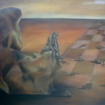 Painting titled "Am I Alone? still" by Visual Art Web, Original Artwork