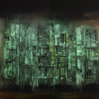 Grafika cyfrowa / sztuka generowana cyfrowo zatytułowany „La cité abandonnée” autorstwa Artcypia, Oryginalna praca, Obraz ge…