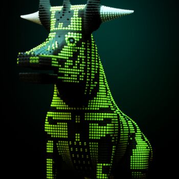「Taurus」というタイトルのデジタルアーツ Artcypiaによって, オリジナルのアートワーク, AI生成画像
