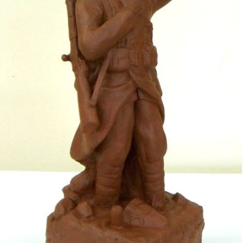 Sculpture titled "Verdun 1916 : les g…" by Frédéric Veançon, Original Artwork, Terra cotta