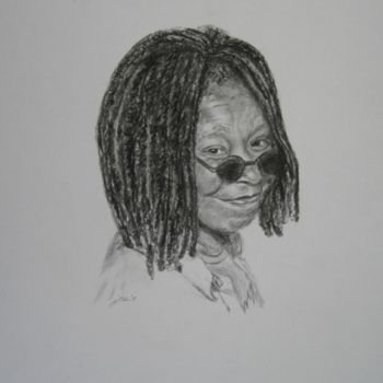 Dessin intitulée "whoopi goldberg in…" par Joie, Œuvre d'art originale