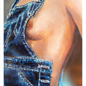 Digitale Kunst mit dem Titel ""Sexy Jeans" Photol…" von Nancy Almazán, Original-Kunstwerk, Digitale Malerei