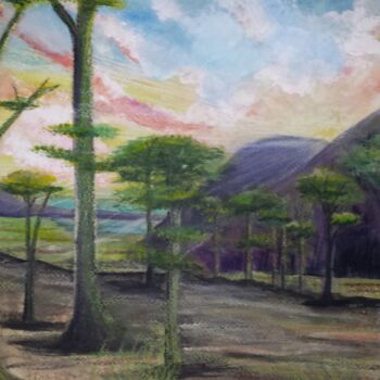 Ζωγραφική με τίτλο "Landscape 5" από Artistry By Ajanta, Αυθεντικά έργα τέχνης