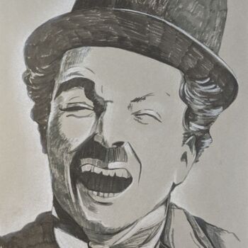 "A Chaplin Portrait" başlıklı Resim Artizennamy tarafından, Orijinal sanat, Işaretleyici