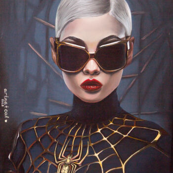 "Spider woman" başlıklı Tablo Artnatcat tarafından, Orijinal sanat, Petrol