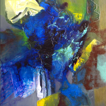 Картина под названием "Abstrait-05-24" - Artoosh Mouradian, Подлинное произведение искусства, Акрил Установлен на Деревянная…