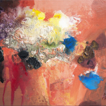 Painting titled "Abstrait-03-24" by Artoosh Mouradian, Original Artwork, Acrylic