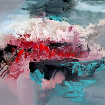 「Abstrait-25-24」というタイトルの絵画 Artoosh Mouradianによって, オリジナルのアートワーク, アクリル