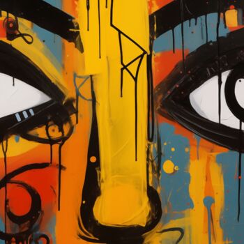 Arts numériques intitulée "“Eyes of Brut”" par Artopia By Nick, Œuvre d'art originale, Peinture numérique