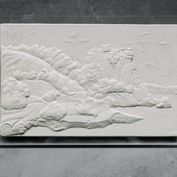 Sculpture intitulée "Landscape. Durer" par Alexandr And Serge Reznikov, Œuvre d'art originale, Pierre