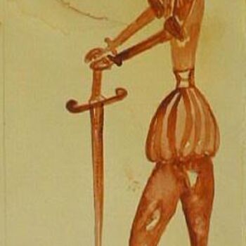 Pittura intitolato "El Don Quixote" da Artroger, Opera d'arte originale, Olio