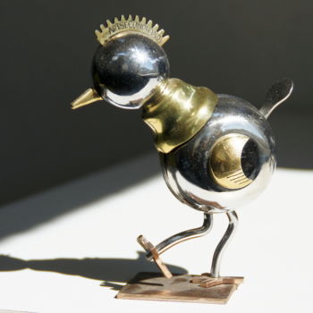 Sculpture intitulée "chick1.jpg" par Artsecondhand, Œuvre d'art originale, Métaux