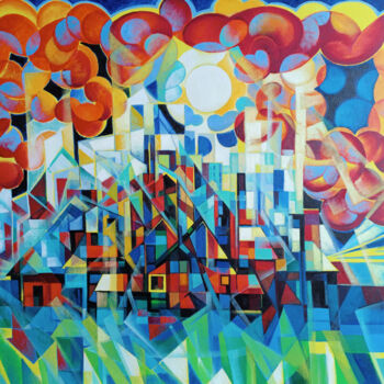 Pintura titulada "Sunny morning (100x…" por Artsrun Asatryan, Obra de arte original, Oleo Montado en Bastidor de camilla de…