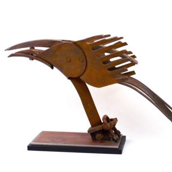 「Flight」というタイトルの彫刻 Artūras Tamašauskasによって, オリジナルのアートワーク, 金属