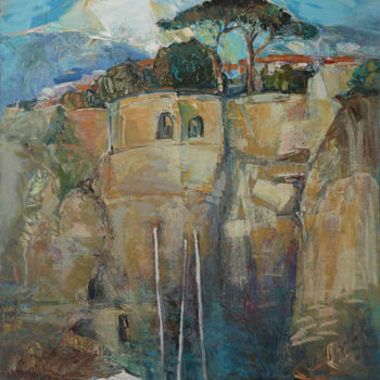 Malerei mit dem Titel "Northern Italy" von Viktor Volkov, Original-Kunstwerk, Öl