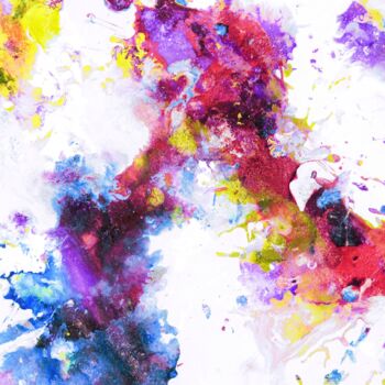 Картина под названием "Rainbow Dust" - Aryeh Dodelson, Подлинное произведение искусства, Акрил