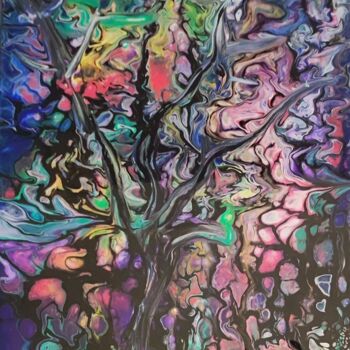 「L'albero dei colori…」というタイトルの絵画 As'Artによって, オリジナルのアートワーク, アクリル