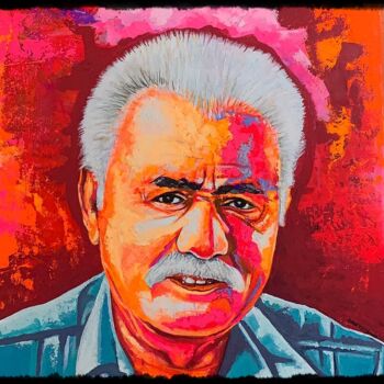 Painting titled "Mashribhai Balabhai…" by Ashok Jadav, Original Artwork, Acrylic