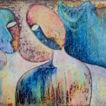 Drawing titled "conversation" by Ashot Khachatryan, Original Artwork, Other