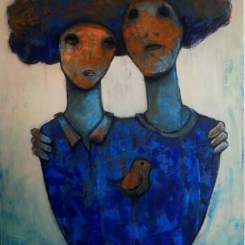 Peinture intitulée "LOVE" par Aslan Ünsal, Œuvre d'art originale, Acrylique