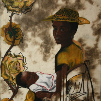 Zeichnungen mit dem Titel "Mother and Child" von Ashley Spencer, Original-Kunstwerk, Andere