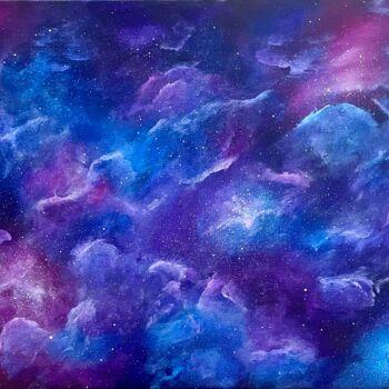 Peinture intitulée "Nebula" par Assia Bens, Œuvre d'art originale, Acrylique