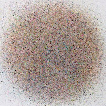 Pittura intitolato "Bursting Dot #1" da Astrid Stoeppel, Opera d'arte originale, Acrilico Montato su Telaio per barella in l…