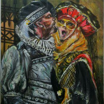 Painting titled "Дерзость" by Atali Kan, Original Artwork, Oil