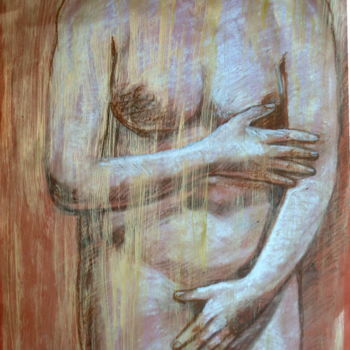 Malarstwo zatytułowany „Danaé” autorstwa Nathalia Chipilova, Oryginalna praca, Akryl