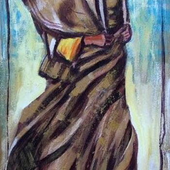 Painting titled "La mariée" by Nathalia Chipilova, Original Artwork, Oil