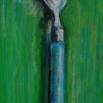 Картина под названием "Green spoon" - Nathalia Chipilova, Подлинное произведение искусства, Масло