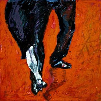 Painting titled "Tango 2" by Nathalia Chipilova, Original Artwork, Oil